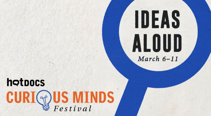 Curious Minds Festival logo with magnifying glass