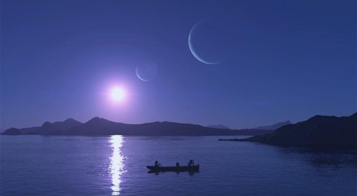 people in a canoe