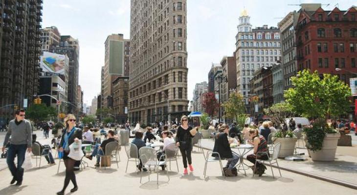 people walking in city