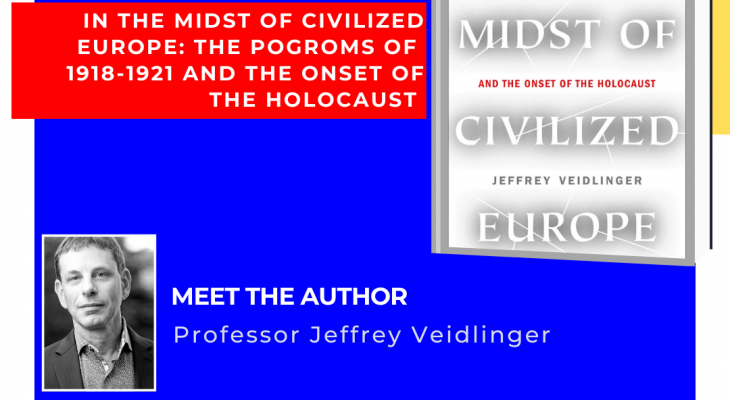 a photo of the author and the author's book with the words "meet the author" and some other information