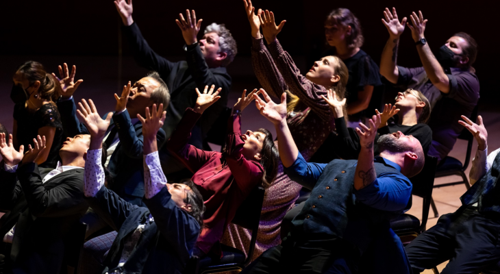 Los Angeles Master Chorale, staged by Peter Sellars: Music to Accompany a Departure