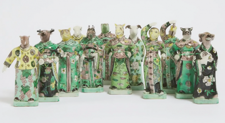 12 porcelain figures of the Chinese Zodiac