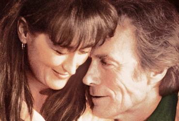 Meryl Streep and Clint Eastwood in an intimate moment.