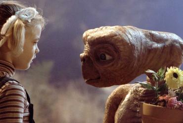 A still from the movie ET