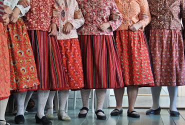 Traditional Kihnu Folk Costumes. Photo by Silvia Soide