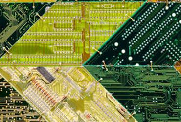 computer chips used in artwork