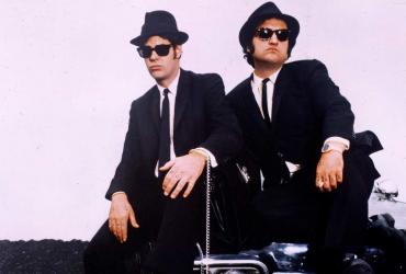 Dan Aykroyd and John Belushi as the Blues Brothers.