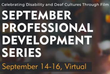 Banner reads “September Professional Development Series - September 14-16 Virtual.” over a background featuring colourful leaves and an orange circle featuring the RAFFTO logo_